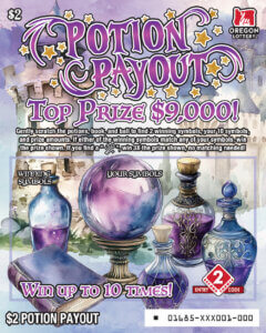 Potion Payout ticket front